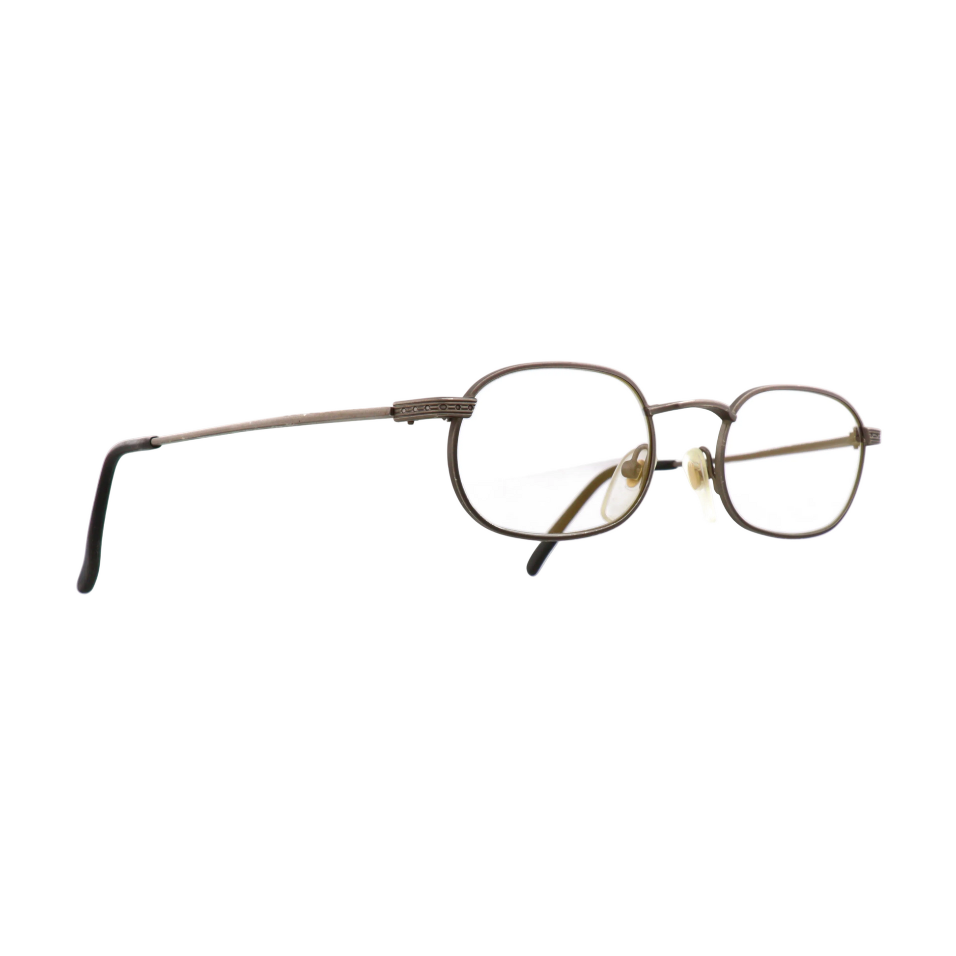Michael Jackson MJM 003 sunglasses shown from the side, featuring sleek black frames and dark tinted lenses.