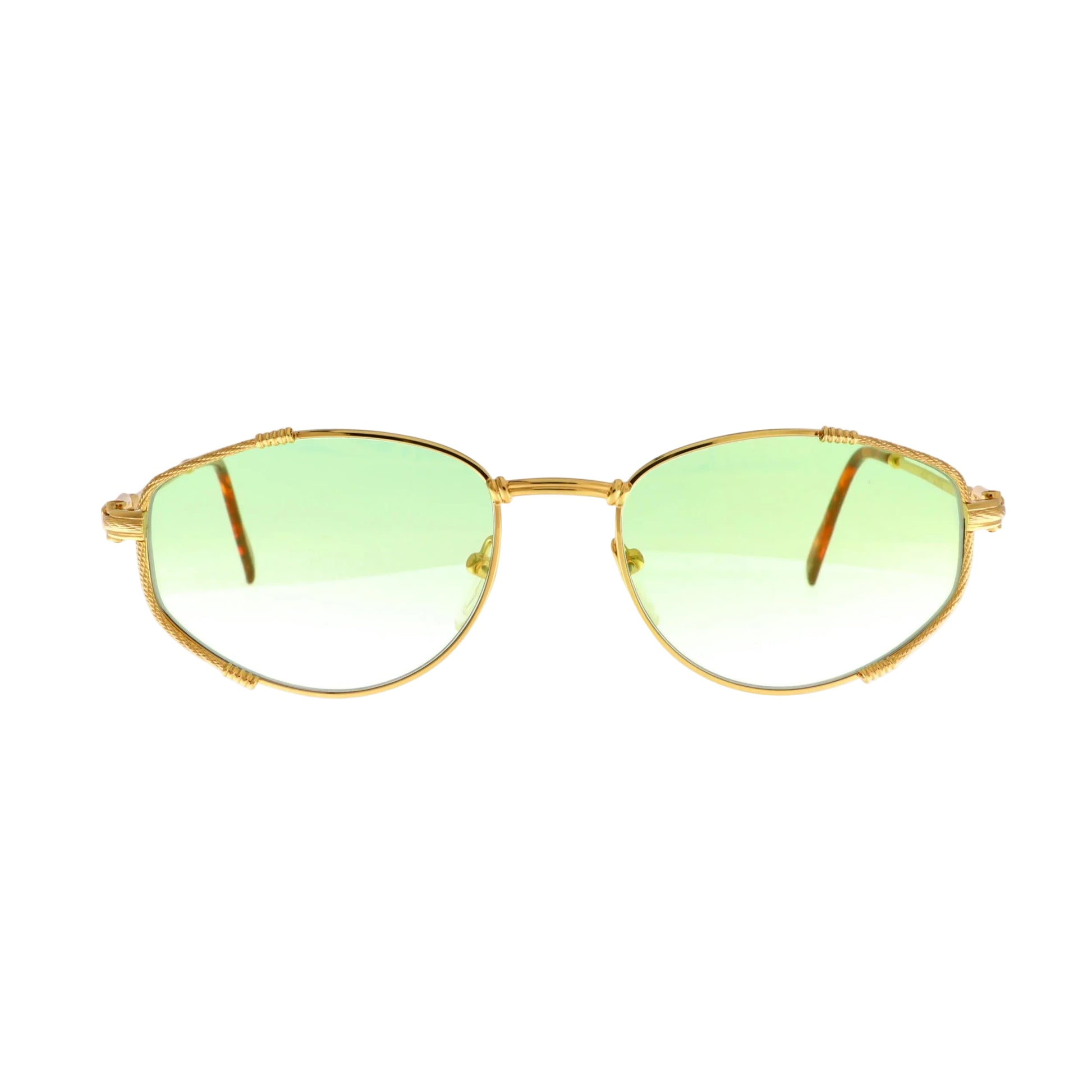 Niton Model 9202 sunglasses with gold front, new with tags, stylish eyewear featuring a sleek design and tinted lenses.