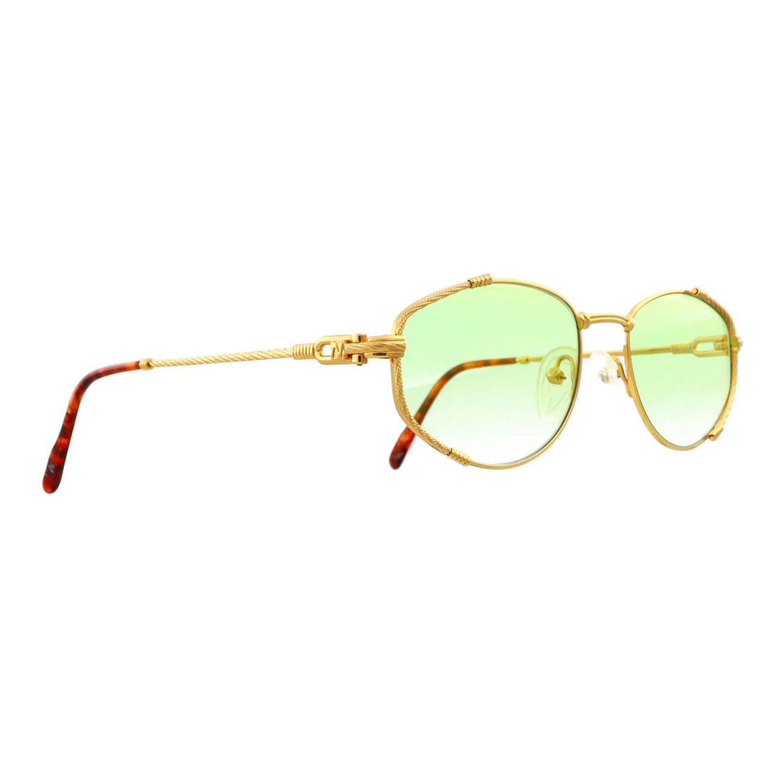 Niton Model 9202 sunglasses with gold front, new with tags, stylish eyewear featuring a sleek design and tinted lenses.