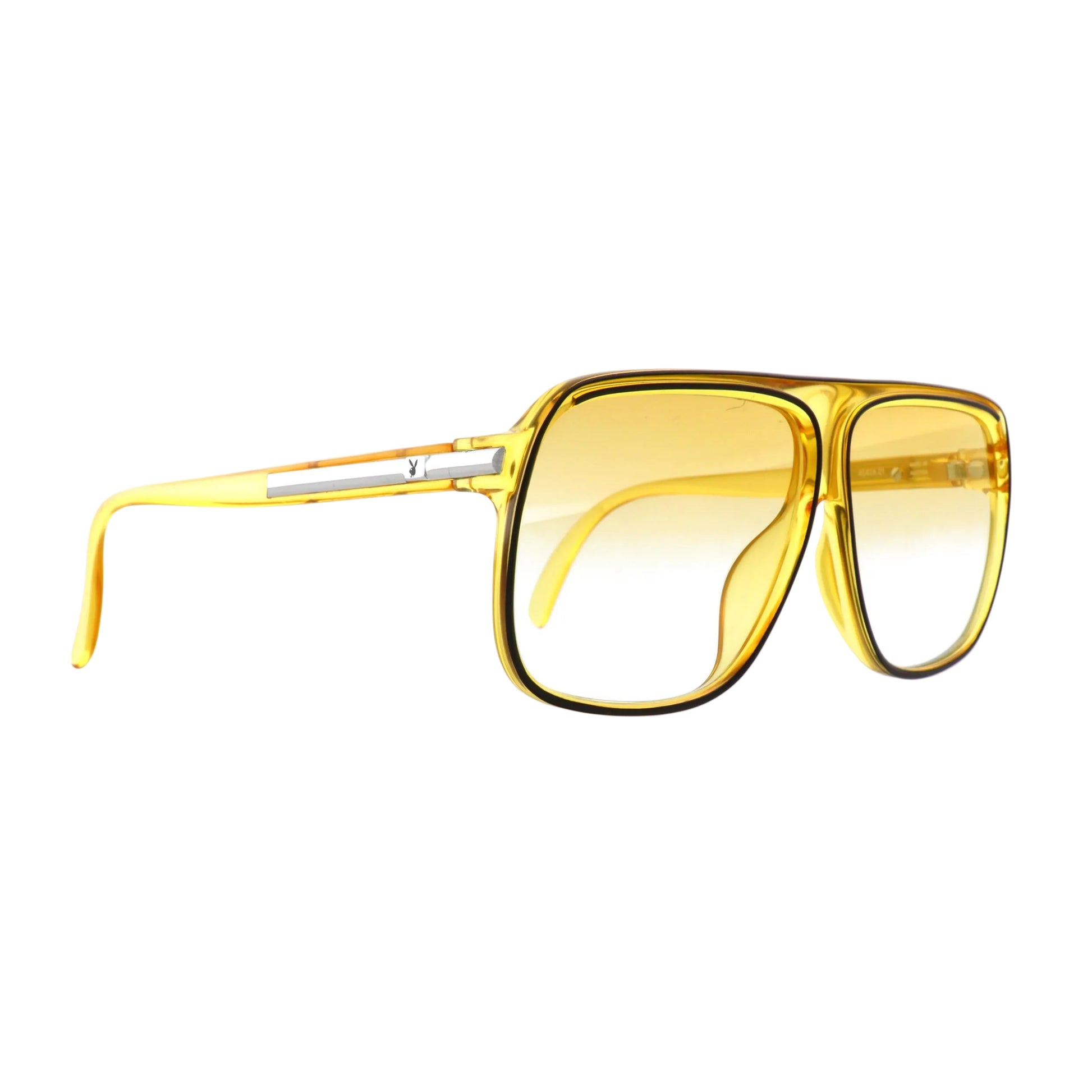 Playboy sunglasses model 4542A with gold frame and dark lenses, stylish eyewear for men and women.