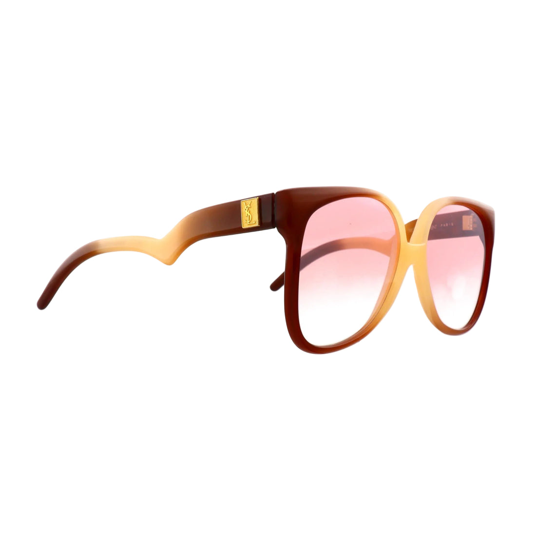 Yves Saint Laurent YSL 31 sunglasses with brown tinted lenses and stylish frame, new with tags.